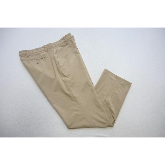 FootJoy Golf Pants Dry Fitting Performance Beige Flat Athletic Mens Size 38 x 33 - Picture 1 of 9